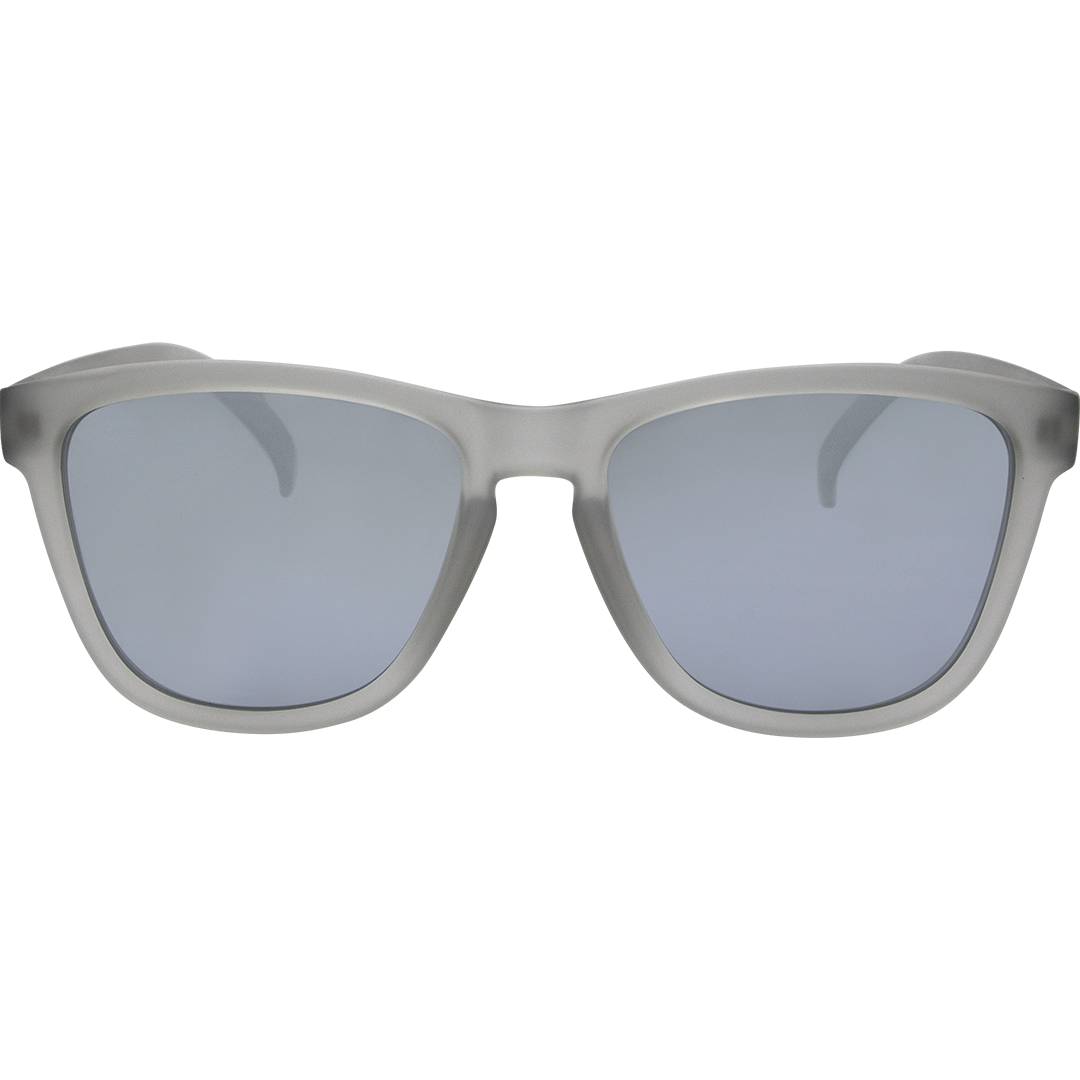 Gritty Polarised Grey Wayfarer Mirrored Sunglasses