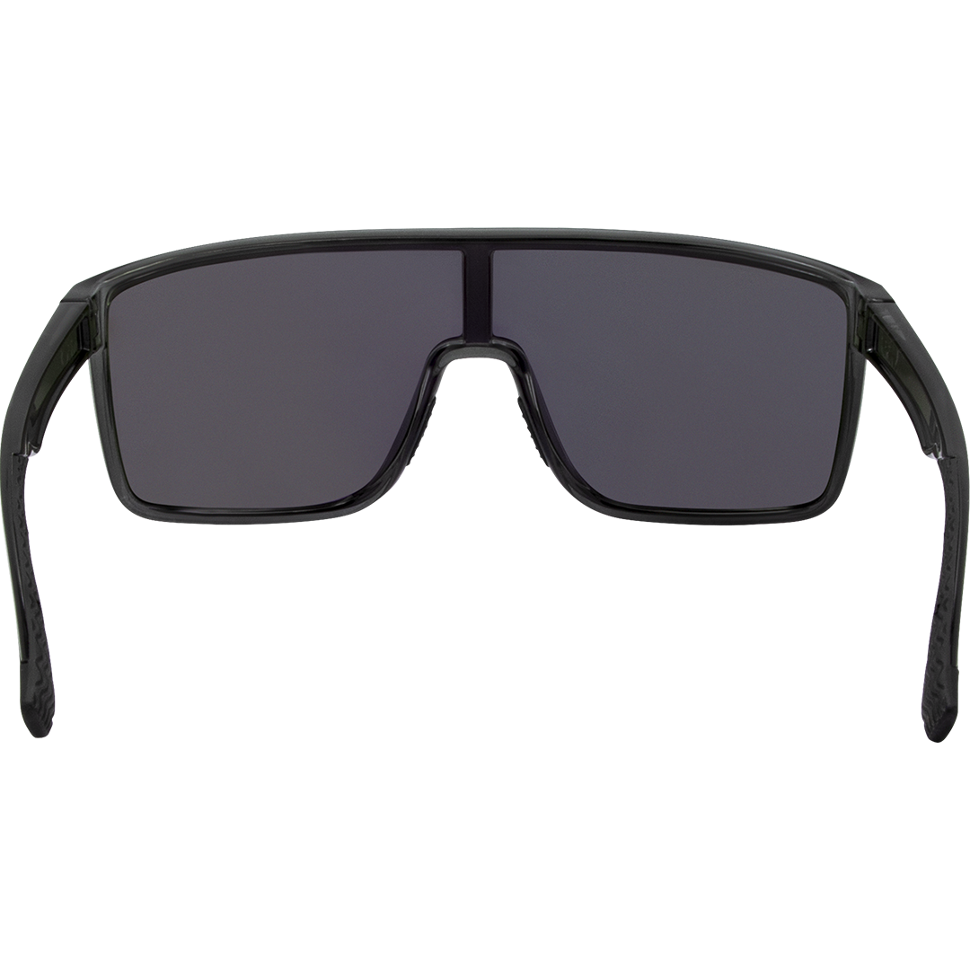 Vortex Polarised Shield Sports Sunglasses with Grey Frame and Green Mirrored Lens inside view