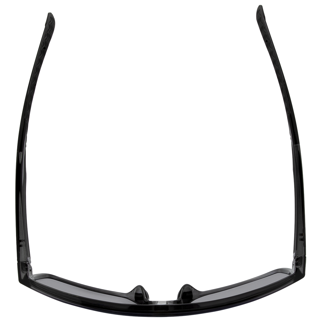 Vortex Polarised Shield Sports Sunglasses with Grey Frame and Green Mirrored Lens top view