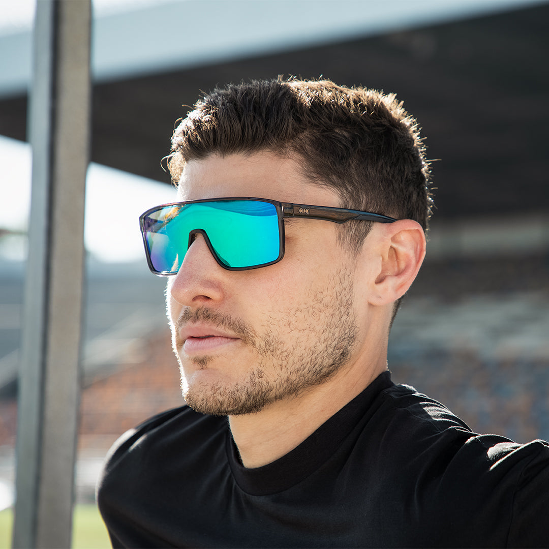 Vortex - Crystal Dark Grey | Green Mirror