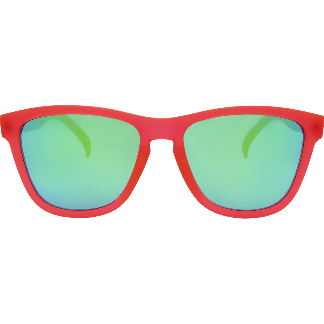 Gritty Polarised Pink Wayfarer Mirrored Sunglasses